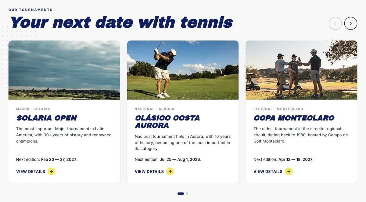 Tennis Club — tournaments