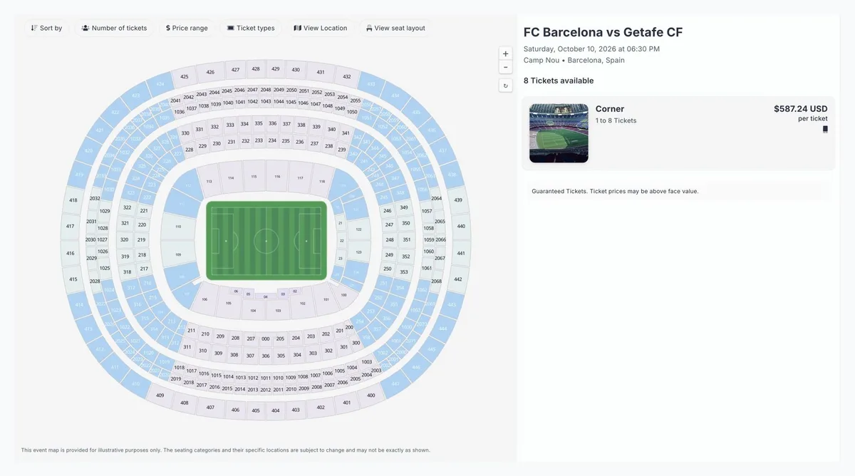 Put the venue beside the decision.