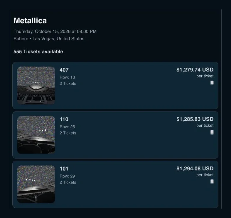 Bring the venue into the choice.
