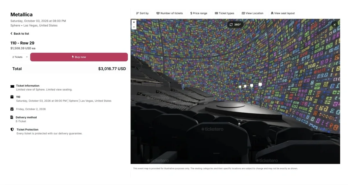 Seat view