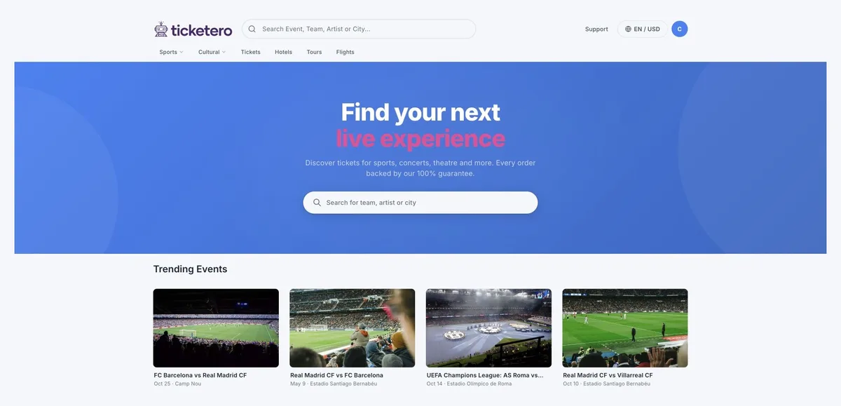 Ticket Explorer — hero