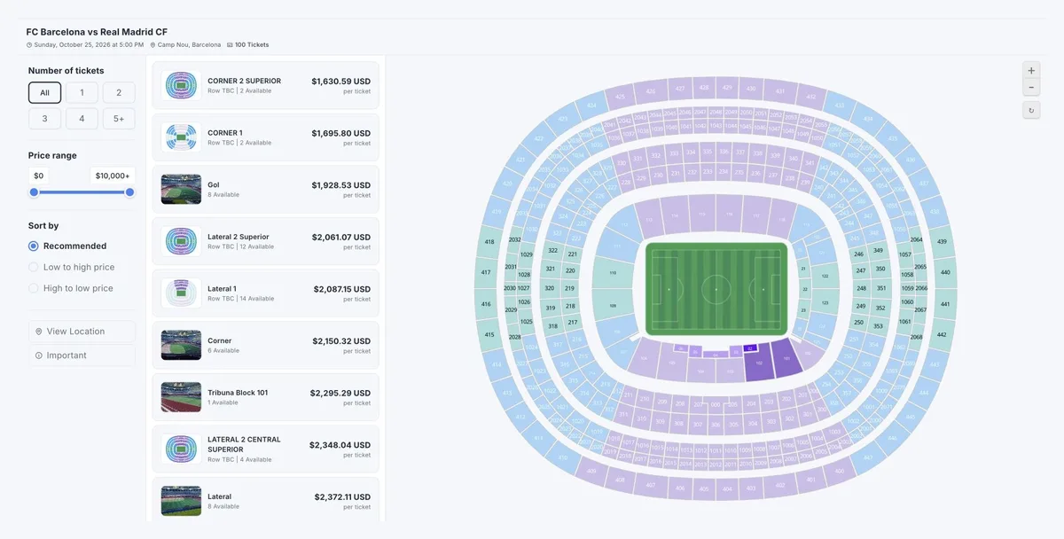 Ticket Explorer — event