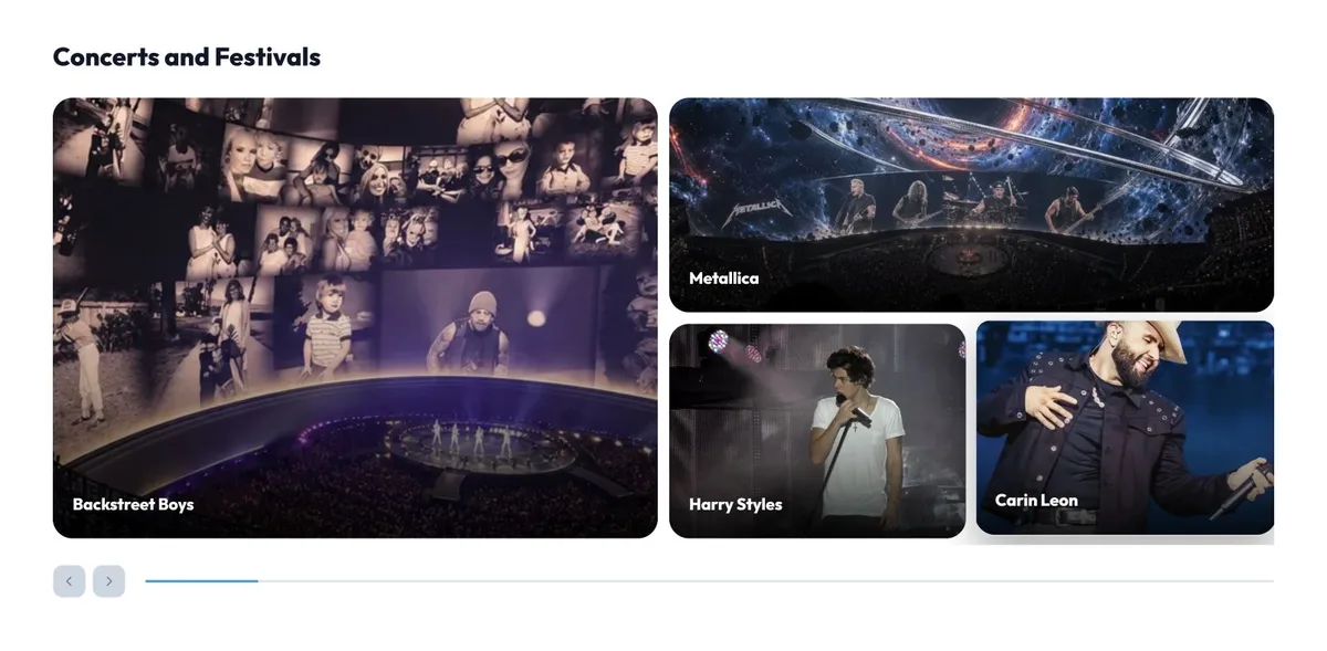 Events Panorama — concerts